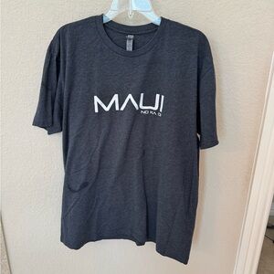 Maui Charcoal Gray, Crewneck T-Shirt. Size XL.
